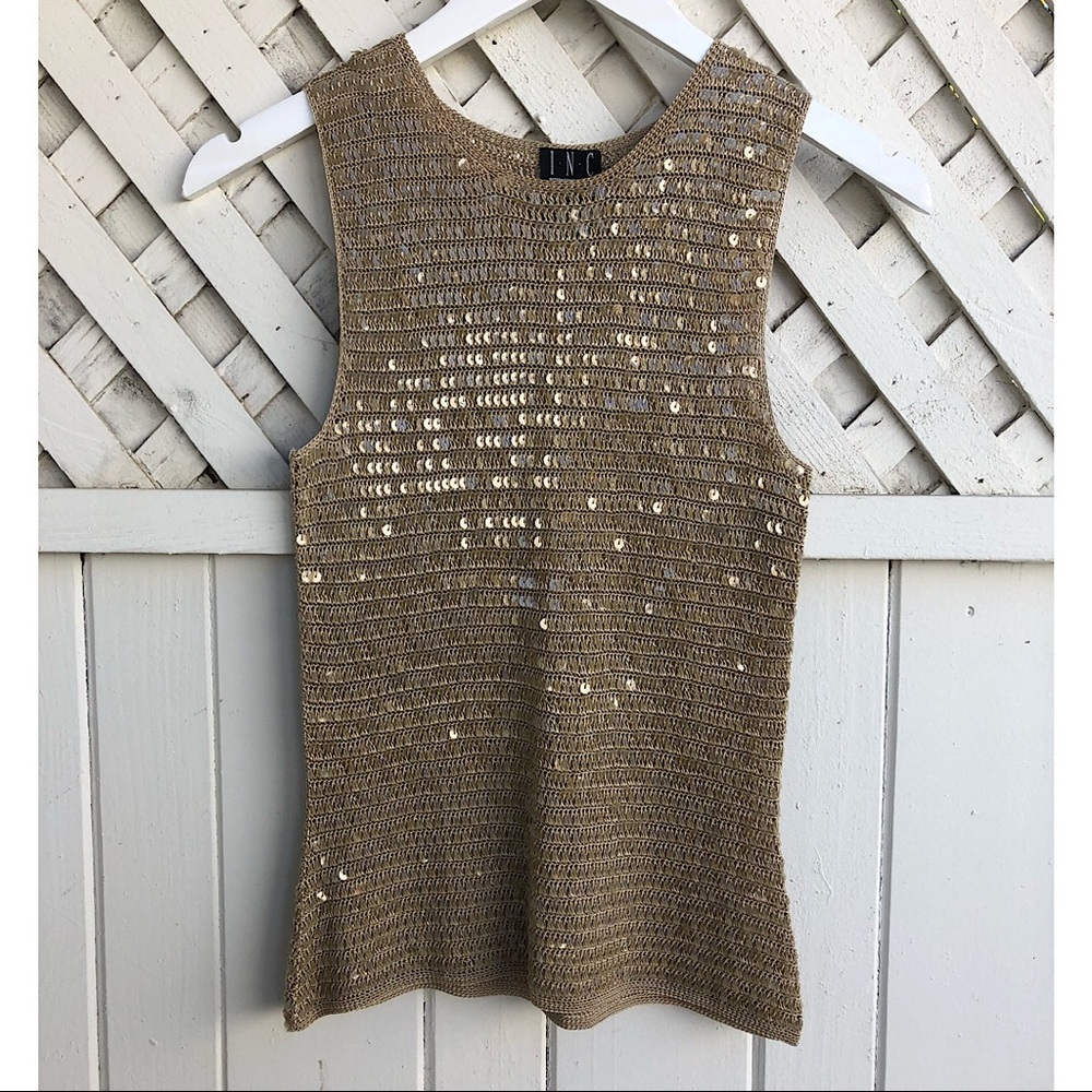 Sequin tank top